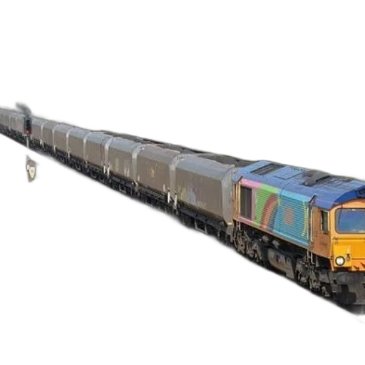 3d render, colorful, train, engine transparent PNG cut-out
