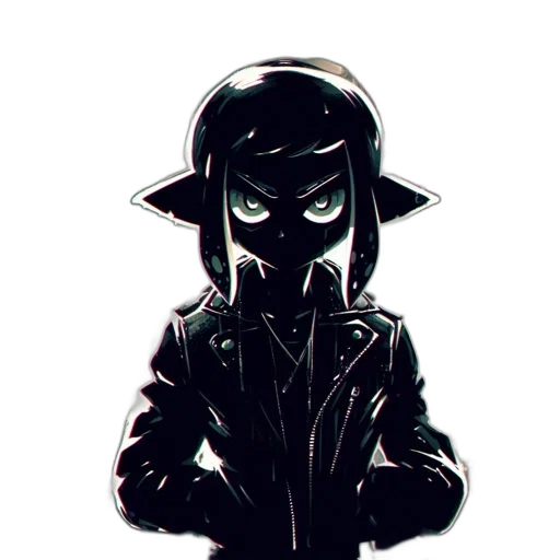 mask, jacket, weapon, staff transparent PNG cut-out