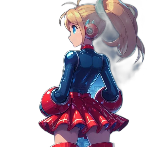 dress, robot, jacket, staff transparent PNG cut-out