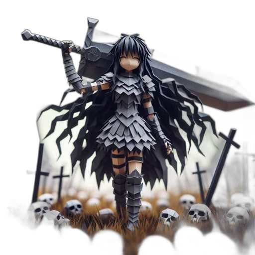 sword, weapon, staff, fantasy art transparent PNG cut-out