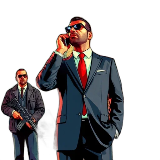 jacket, staff, comic book art, concept art transparent PNG cut-out
