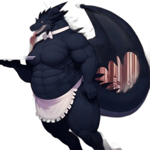 dragon, creature, animal, staff transparent PNG cut-out