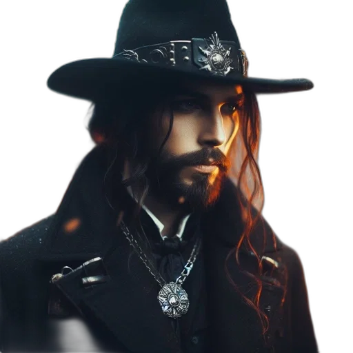 hat, fantasy art, concept art, photorealistic transparent PNG cut-out