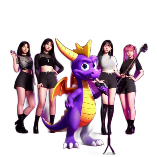 dragon, staff, crown, concept art transparent PNG cut-out
