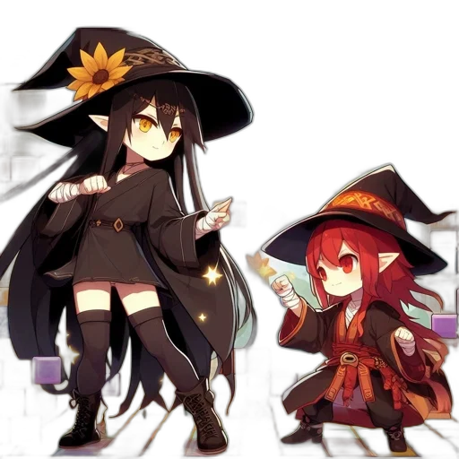 staff, hat, weapon, pixel art transparent PNG cut-out