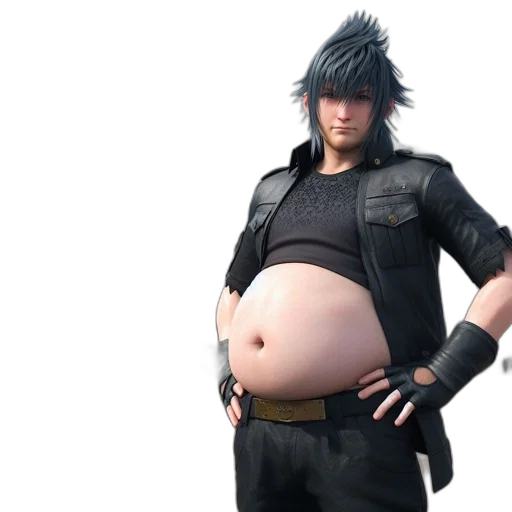 concept art, 3d render, man, spiky transparent PNG cut-out