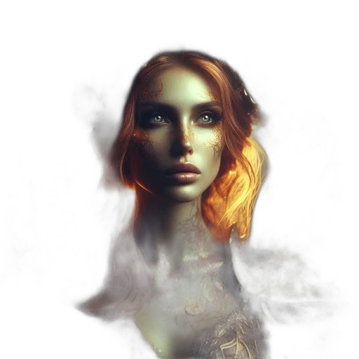 face, mask, dress, jewelry transparent PNG cut-out