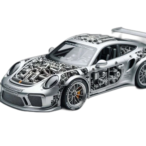 car, 3d render, photorealistic, concept art transparent PNG cut-out