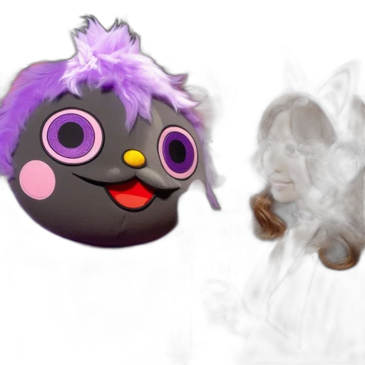 mask, creature, concept art, vaporwave transparent PNG cut-out