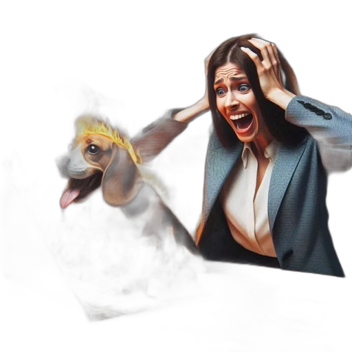 creature, mask, jacket, hair transparent PNG cut-out