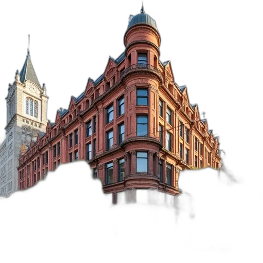building, photorealistic, 3d render, concept art transparent PNG cut-out