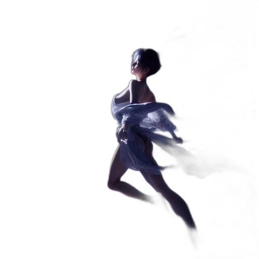 dress, robot, concept art, 3d render transparent PNG cut-out