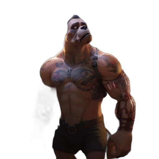 creature, mask, animal, staff transparent PNG cut-out