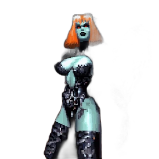 robot, dress, staff, concept art transparent PNG cut-out
