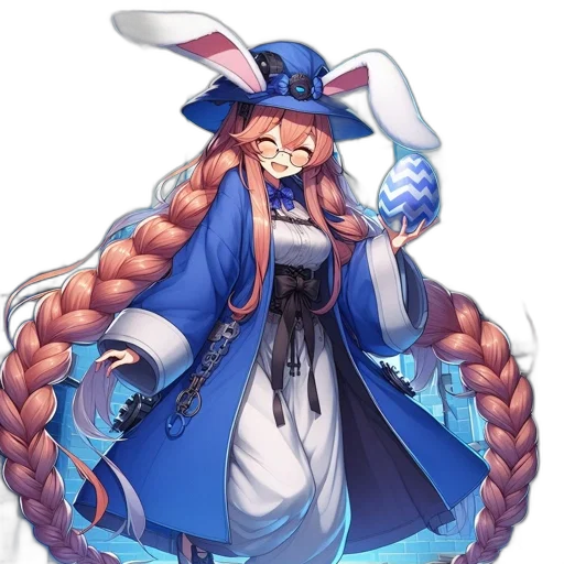 staff, hat, dress, weapon transparent PNG cut-out