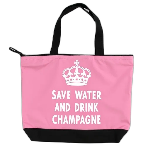 pink, canvas, tote, bag transparent PNG cut-out