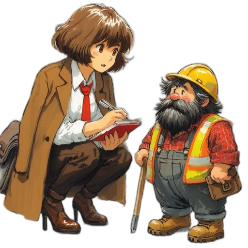 staff, concept art, cartoon, comic book art transparent PNG cut-out