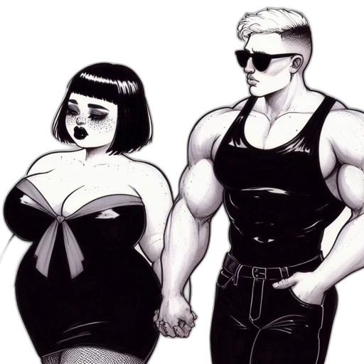 dress, comic book art, concept art, cyberpunk transparent PNG cut-out