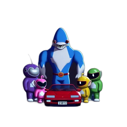 car, robot, concept art, 3d render transparent PNG cut-out