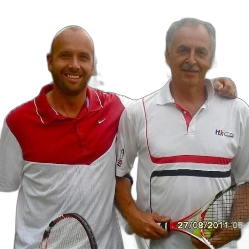 two, men, pose, picture transparent PNG cut-out