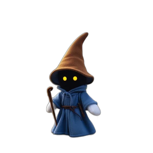 staff, hat, dress, mask transparent PNG cut-out