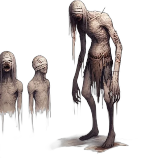 creature, concept art, fantasy art, 3d render transparent PNG cut-out