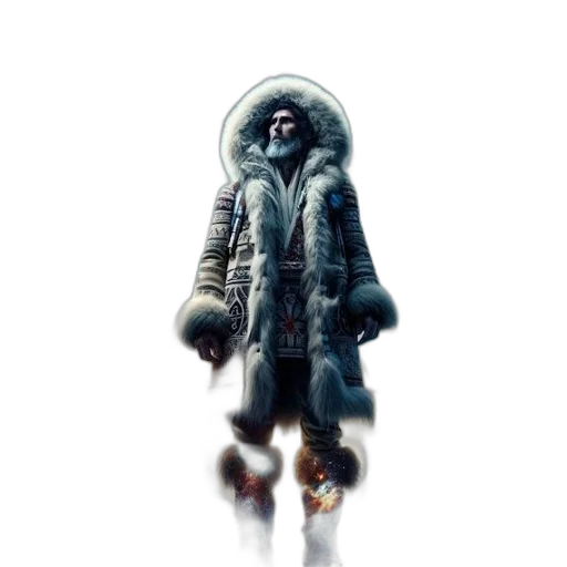 jacket, umbrella, creature, face transparent PNG cut-out