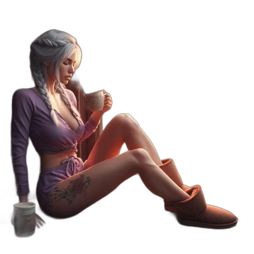 dress, concept art, 3d render, fantasy art transparent PNG cut-out
