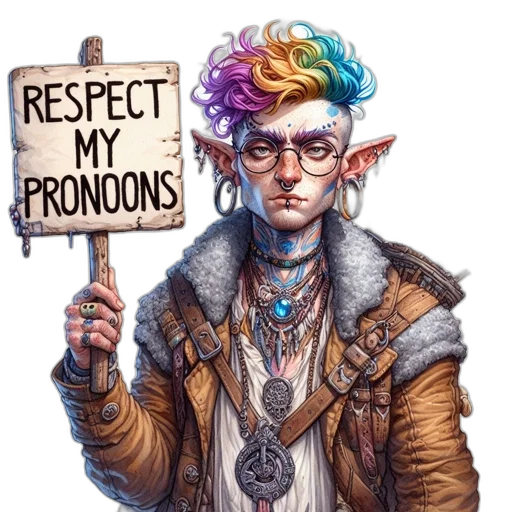 jacket, staff, crown, concept art transparent PNG cut-out