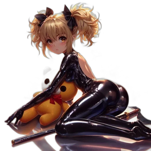 dress, weapon, staff, robot transparent PNG cut-out