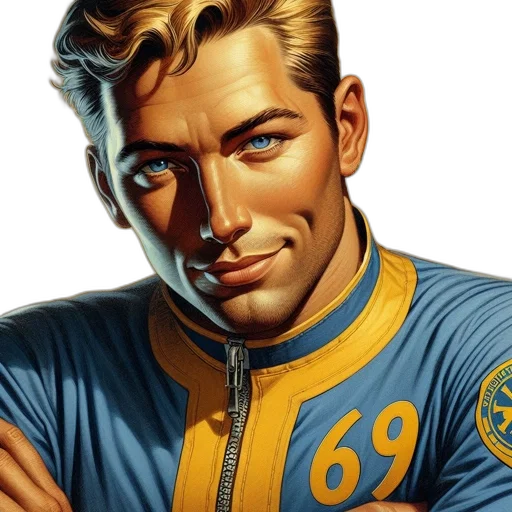 face, jacket, comic book art, photorealistic transparent PNG cut-out