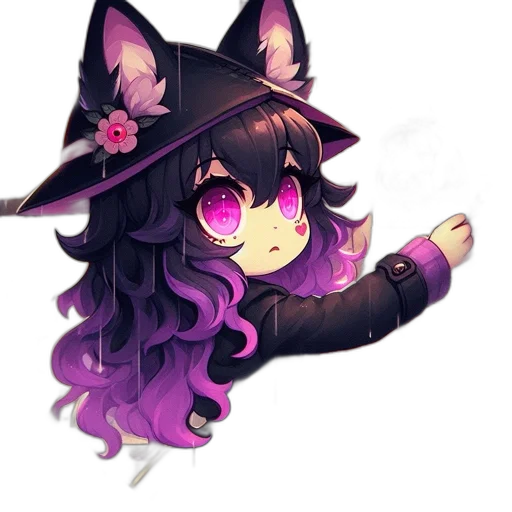 hat, staff, creature, mask transparent PNG cut-out