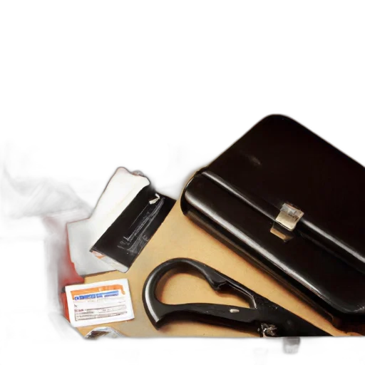 open, suitcase, contains, assorted transparent PNG cut-out