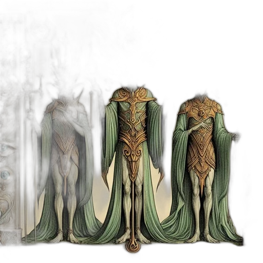 mask, creature, dress, staff transparent PNG cut-out