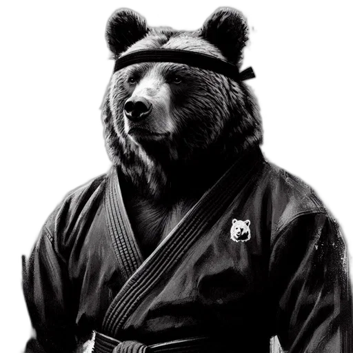 animal, staff, photorealistic, bear transparent PNG cut-out
