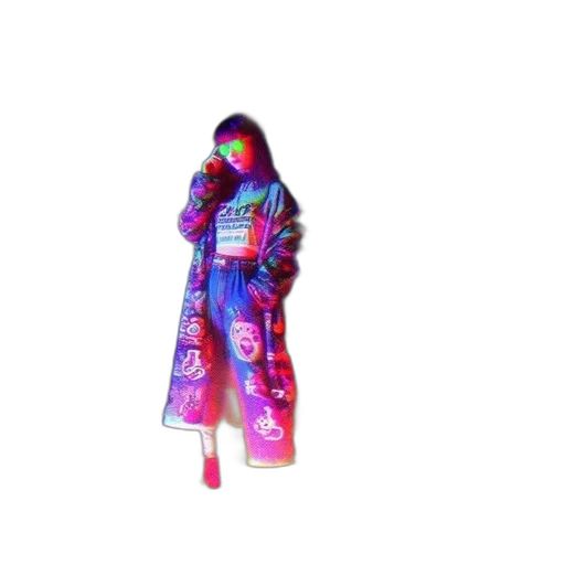 jacket, dress, umbrella, robot transparent PNG cut-out