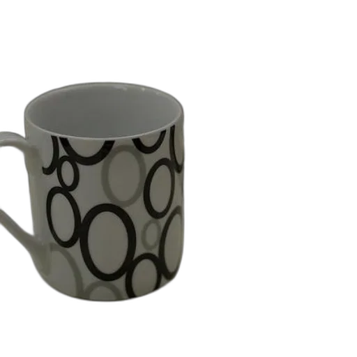 3d render, photorealistic, white, mug transparent PNG cut-out