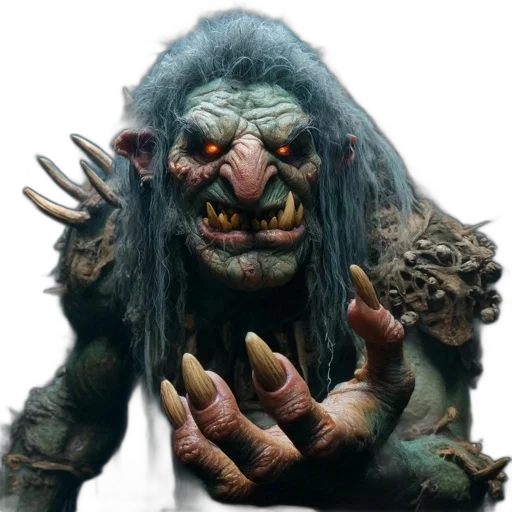 creature, face, mask, staff transparent PNG cut-out