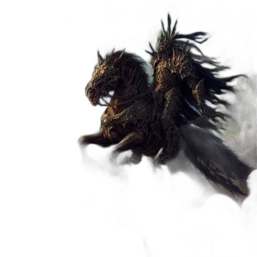 dragon, creature, animal, hair transparent PNG cut-out