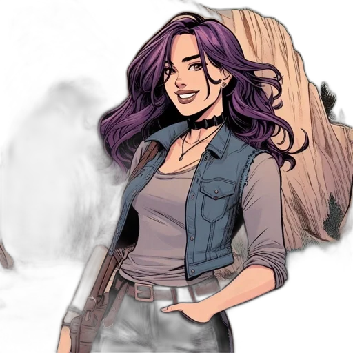 jacket, comic book art, concept art, cartoon transparent PNG cut-out