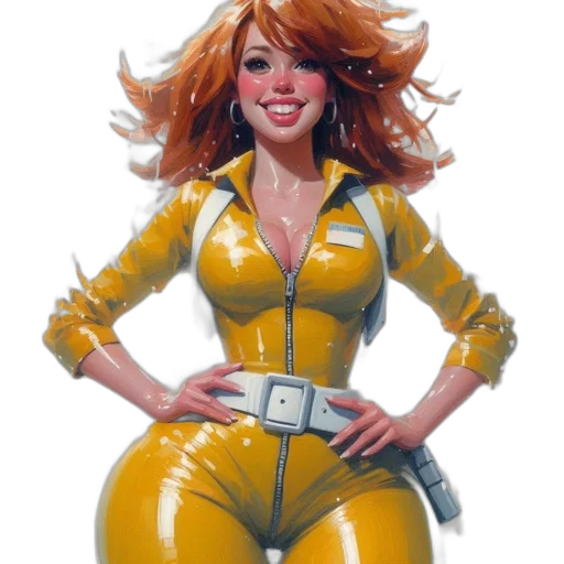 robot, dress, comic book art, concept art transparent PNG cut-out