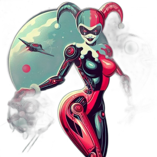 robot, comic book art, concept art, cartoon transparent PNG cut-out
