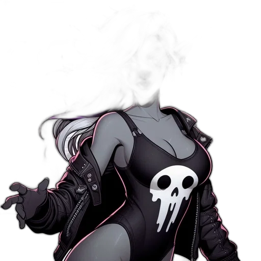 jacket, mask, robot, weapon transparent PNG cut-out
