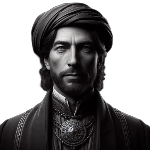 face, staff, crown, photorealistic transparent PNG cut-out