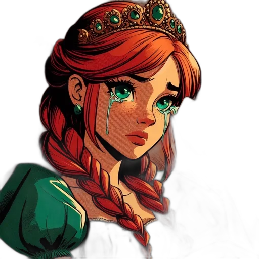 crown, face, fantasy art, concept art transparent PNG cut-out