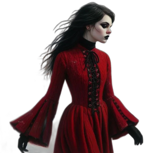 dress, jacket, concept art, fantasy art transparent PNG cut-out