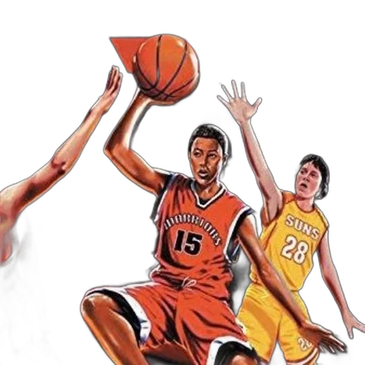 cartoon, concept art, photorealistic, basketball transparent PNG cut-out