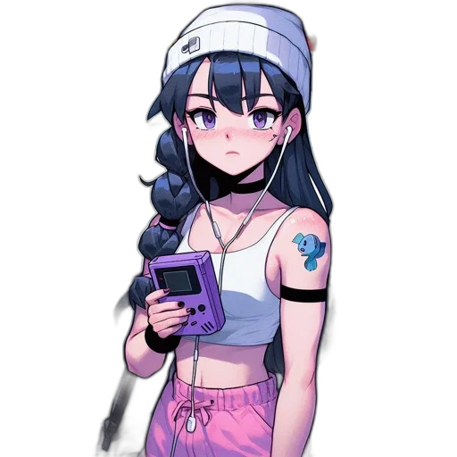 weapon, staff, hat, dress transparent PNG cut-out
