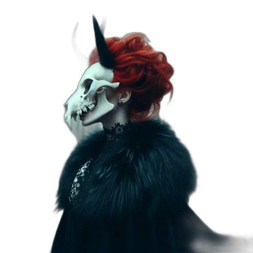 mask, crown, staff, animal transparent PNG cut-out