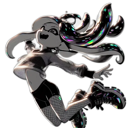hair, weapon, mask, dress transparent PNG cut-out